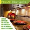 Meigour Hardwired Under Cabinet Lights Kit, Electric Wired Round LED