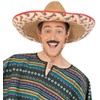 KarnevalsTeufel.de Sombrero Size 58 cm Colourful Mexican Mexican Hat Poncho