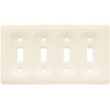 Liberty Hardware 64482 Ceramic Quad Switch Wall Plate / Switch