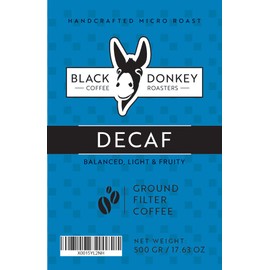 Black Donkey Coffee Roasters - Ground Filter Coffee - Decaffeinated (500g)