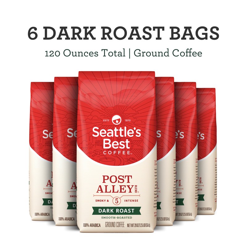 Seattle's Best Coffee Post Alley Blend Dark Roast Ground Coffee