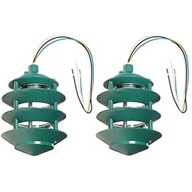 RAB Lighting LL22VG Incandescent 4 Tier Lawn Light, A-19 Type, 100W Power, 1650 Lumens, 120VAC, Verde Green (Pack of 2)