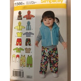 Simplicity 1566 Baby Winter Clothes Sewing Patterns by Karen Z, Sizes XXS-L