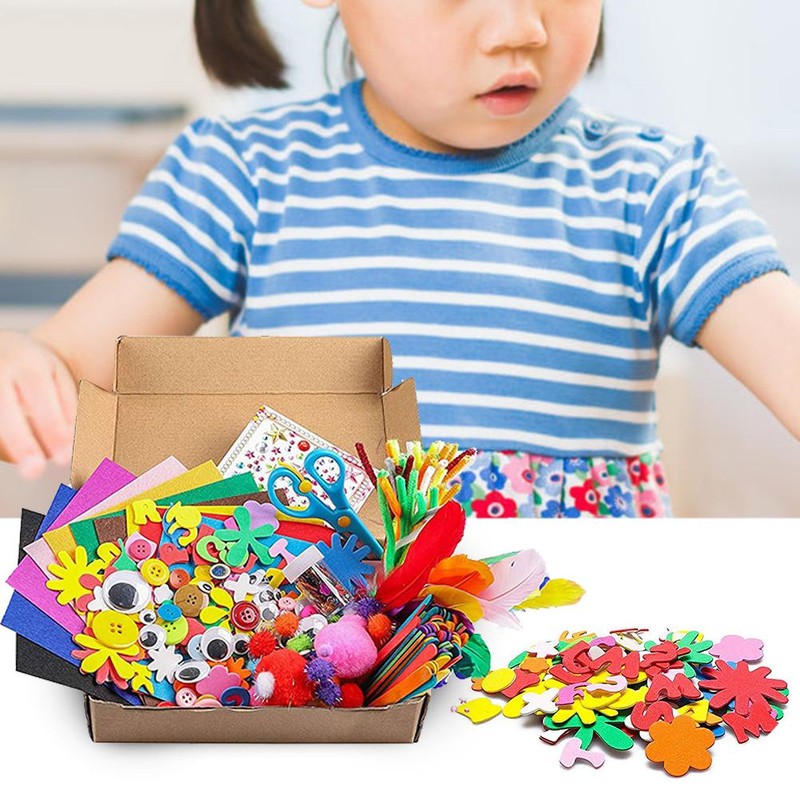 Children's Craft Set Kids DIY Art Craft Materials Supplies Kit