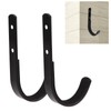 TOPINCN Archery Bow J Hook Storage Hunting Screw Black Practical