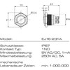 Push Button – Screw Contacts – Diameter 16 mm –