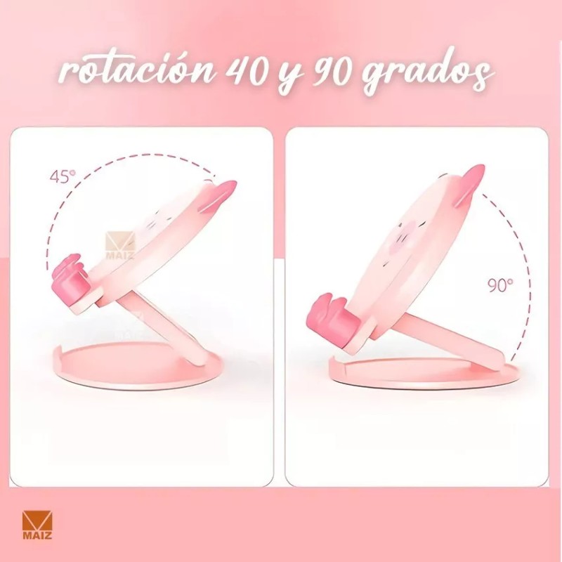 Maíz Soporte Base Celular Escritorio Figura Plegable Kawaii