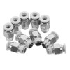 Cabilock 10Pcs 6Mm Push-in Connector Quick Connect Air Fittings for