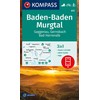 KOMPASS Wanderkarte 872 Baden-Baden, Murgtal, Gaggenau, Gernsbach, Bad Herrenalb 1:25.000: