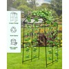 Dollate Garden Arch Trellis 7FT, Thickened Steel Frame Garden Trellis