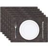 Kevin Textile Burlap Linen Placemats Set of 6 Heat Resistant