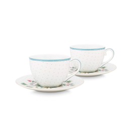 Pip Studio 51004119 Jolie Dots Gold Cup & Saucer Set 2