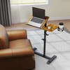 Laptop Stand Desk with Adjustable Height and Wheels, Mobile Overbed
