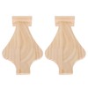 2pcs Wooden Necklace Display Stand Vase Shaped Light Weight Solid