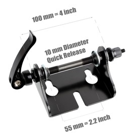 CyclingDeal Bike Bicycle Fork Mount Car Rack Carrier Black - Pack of 2