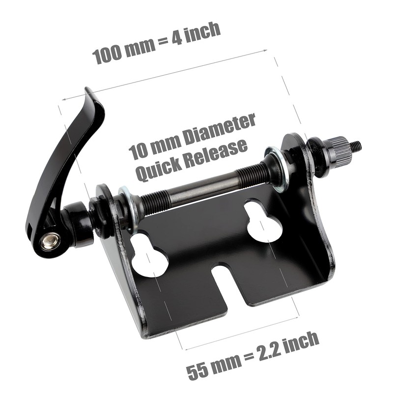 CyclingDeal Bike Bicycle Fork Mount Car Rack Carrier Black -