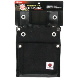 SK11 TOBISUKE TSH-2DBS-BK Waist Bag, 2 Tiers, Back Slit, Black