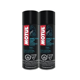 Newparts E10 Motorcycle Shine & Go Silicone Clean Spray Cleaner 0.550ml 1.1L Exterior Plastic Restorer 2 x 0.55L