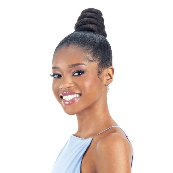 FreeTress Equal Updo Swirly Updo (Brown Gray 34)