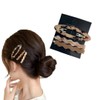 WENJESO Simple Acetate Hair Clip, For Sides/Bangs, Insta-Style, Cute Bebe