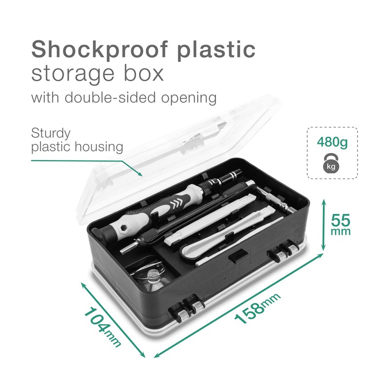 subtel® 122 PC Tool Kit for Electronics, Watch, Jewellery –