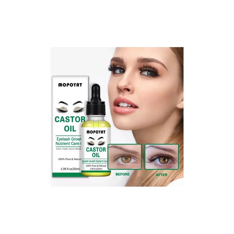 2pcs Aceite De Ricino Crecimiento Cejas Y Pestañas