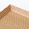 MUJI MDC80A2S Wooden Square Tray, Natural, Approx. Width 13.8 x