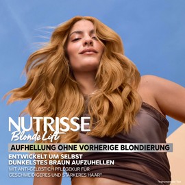 Garnier Nutrisse Blonde Lift Lightening for Dark Hair in Caramel Toffee with 4 Stages Lightening Without Previous Bleaching 1 Piece