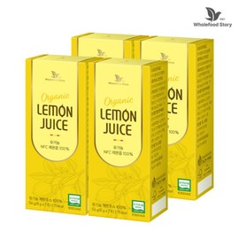 Whole Food Story Organic NFC Lemon Juice 100% 4 Boxes (8g x 28 packets) / 홀푸드스토리 유기농 NFC 레몬즙 100% 4박스(8g x 28포)