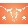 Longhorn Stencil - 30.5 x 16.5cm (M) - Reusable Cow