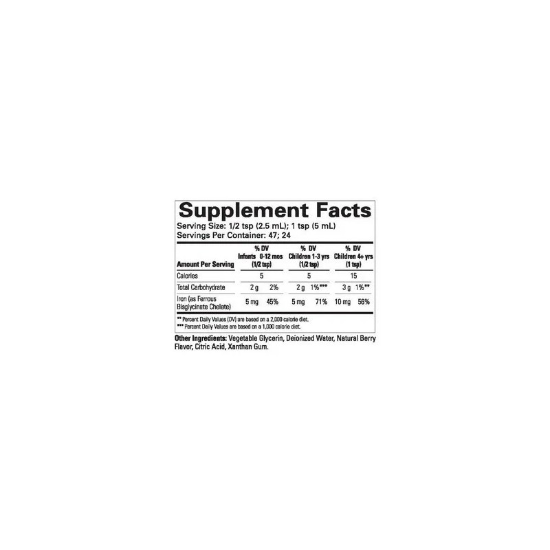 Baya natural de hierro líquido 4 OZ