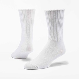 MAGGIES Organics Organic Crew Socks White 9 11, 1 EA