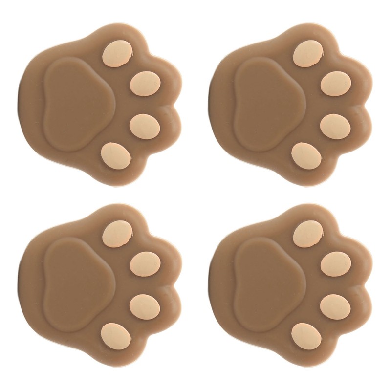 12 Pcs Corner Protector Cat Paw Shape Silicone Material 3.8x3.8x1.9cm