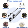 QeeHeng Garden Bulb Auger Drill Bit, 2 Pcs Garden Auger