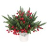 Botius 50 Pcs Christmas Cedar Pine Artificial Christmas Branches with