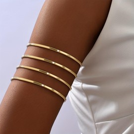 Roe Dolph Gold Arm Cuff Bracelet Upper Arm Jewelry Gold Cuff Bangle Bracelets Adjustable Armband Greek Goddess Costume Halloween Accessories 2025