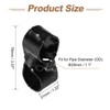 sourcing map 4 Pcs Structural Pipe Connector, 1-1/8" 2-Way Metal
