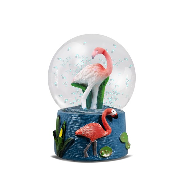 Water Globe - Flamingo from Deluxebase. Flamingo Snow Globe with Resin Figurine and Moulded Base. Great home decor, ornaments and gifts.
