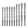 Four-Edged Sawtooth Eccentric Drill Bit, High Strength Serrated Drill, 1/4