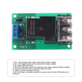 Watris Veiyi Relay 5V, 30A YYG-2 Optocoupler Isolating Relay, Relay Module, High/Low Level for Industrial Control