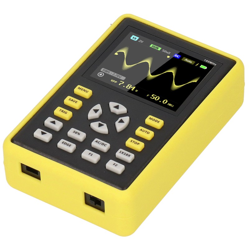 Digital Oscilloscope Handheld IPS LCD Display Screen 2.4inch 100MHz 500MS/s