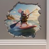 Stand-Up Paddleboard in Mouse Hole Decal - Mouse Hole 3D