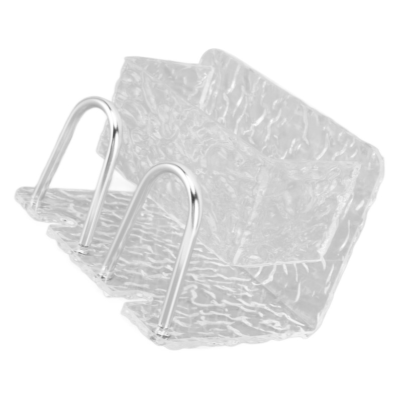 Water Ripple Toothbrush Holder Acrylic Punch Free Wall Mount Toothbrush