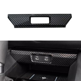 TLIFORT for Honda Accord 2023 2024 USB Port Cover Charger Socket Panel Cover Trim, ABS Carbon fiber