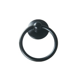 tooloflife Vintage Ring Pull Handles Round Ring Pull Handle for Cupboard Knob Drawer Door Cupboard Teardrop Black