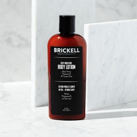 Brickell Mens Products Deep Moisture Body Lotion, 8 Ounce
