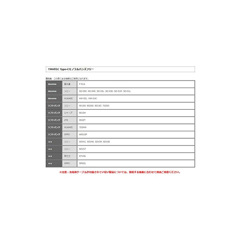 Tama Electronics Industrial TMH01C Type-C Monaural Hands-free