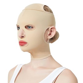 Banda reafirmante facial completa, banda reafirmante facial en forma de V, remodela los contornos faciales, banda reafirmante ajustable y reutilizable para mascarilla