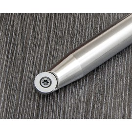 Simple Woodturning Tools Acrylic/Resin Simple Turning & Hollowing Carbide Tool for Acrylic/Resin/Hybrid Projects on a Wood Lathe - USA Made, Stainless Steel, 12" Long (with 17" Long Foam Grip Handle)