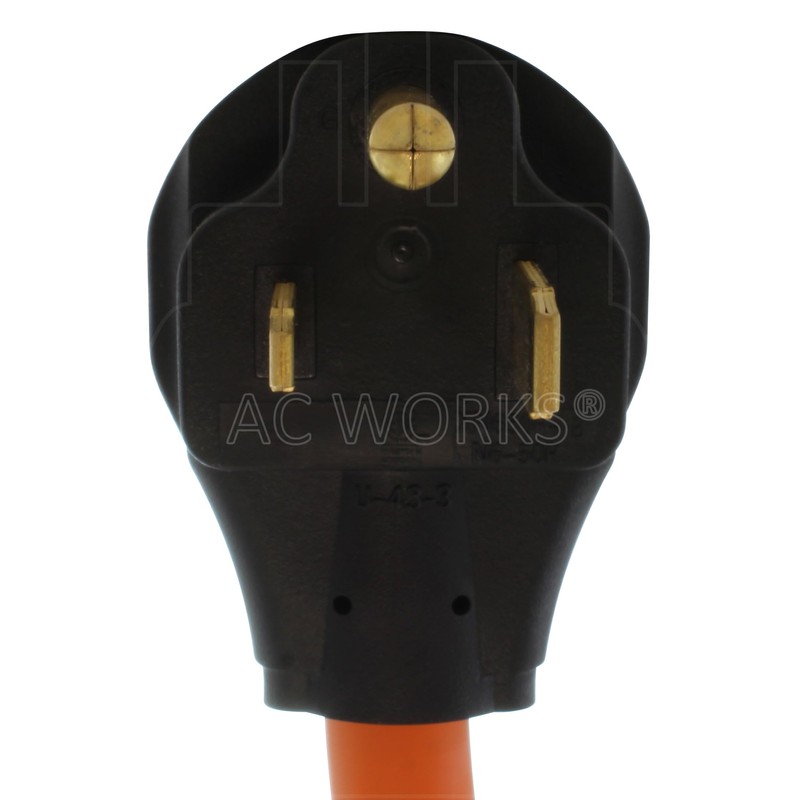 AC WORKS 1.5 ft. T 6-50P 50 Amp Welder Plug